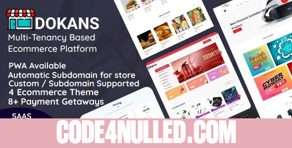 DOKANS v3.9.1 - Multitenancy Based Ecommerce Platform (SAAS) - nulled