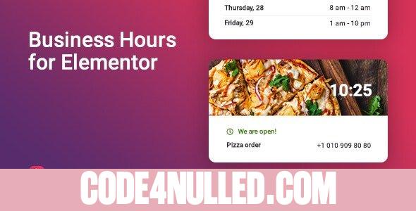 Worker v1.0.5 - Business hours widget for Elementor