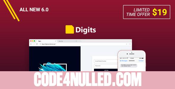 Digits v6.1.1 - WordPress Mobile Number Signup and Login