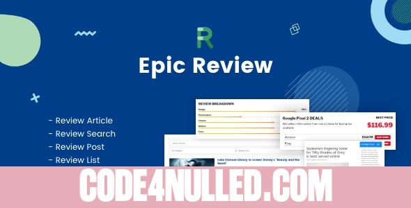 Epic Review v1.0.1 - WordPress Plugin & Add Ons for Elementor & WPBakery Page Builder