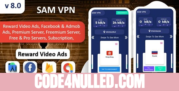 SAM VPN App v8.0 - Secure VPN and Fast Servers VPN