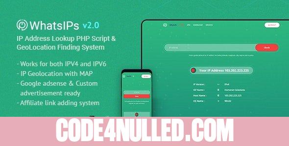 WhatsIPs v1.2 - IP Address Lookup PHP Script