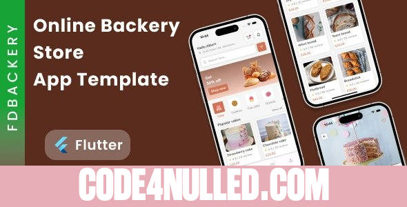 FDBackery v1.0 - Online Backery Store App Template in Flutter