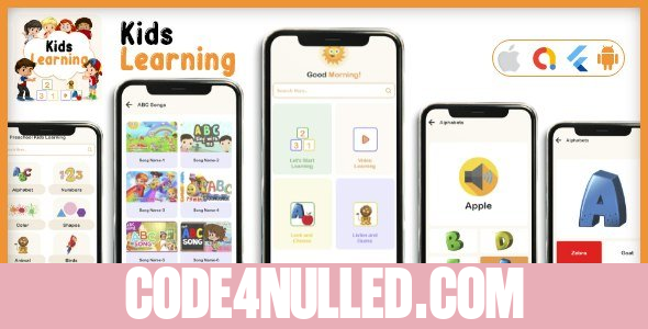Kids learning App - kids all in one learning flutter app -Flutter Android & iOS App -V2