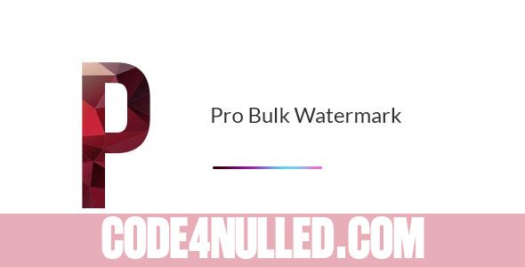 Pro Bulk Watermark Plugin for WordPress v2.0