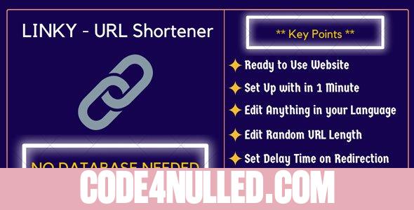 Linky v1.0 - URL Shortener Script without database