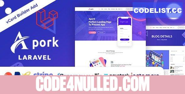 Apork v1.0 - URL Shortener, vCard Builder & Product Landing Business Management System