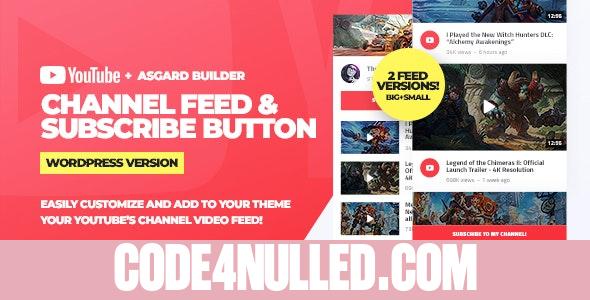 Youtube Channel Feeds and Subscribe Box v1.0.0 - WordPress Plugin