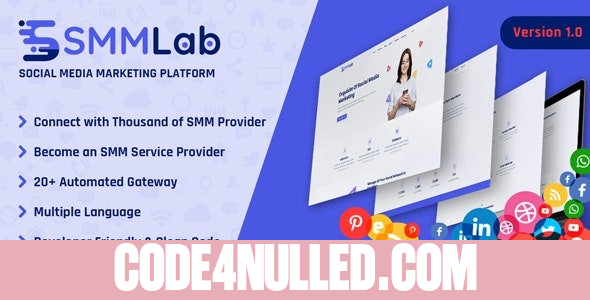 SMMLab v1.0.0 - Social Media Marketing SMM Platform
