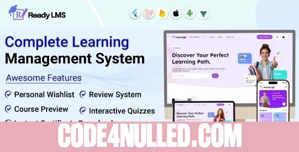 Ready LMS v2.1.0 - Complete Learning Management System Websites, Mobile app with Admin panel