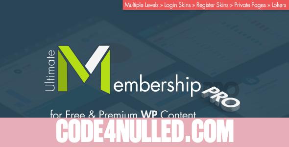 Ultimate Membership Pro WordPress Plugin v3.1