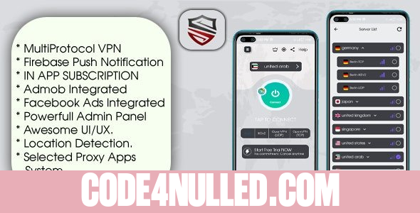 One VPN - With Admin Panel And Multi Protocol VPN App