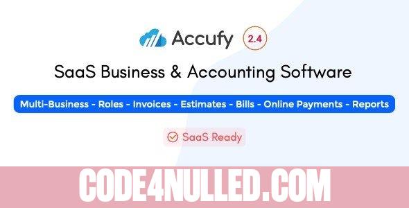 Accufy v2.4 - SaaS Business & Accounting Software - nulled