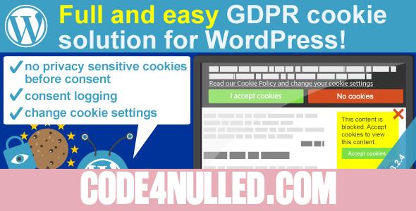 WeePie Cookie Allow v3.2.4 - Easy & Complete Cookie Consent