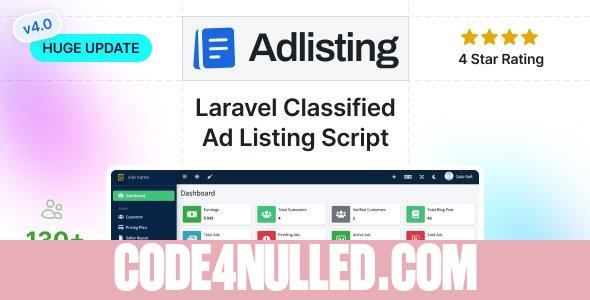 Adlisting v4.18.0 - Buy Sell Classified Ads Marketplace Laravel Script