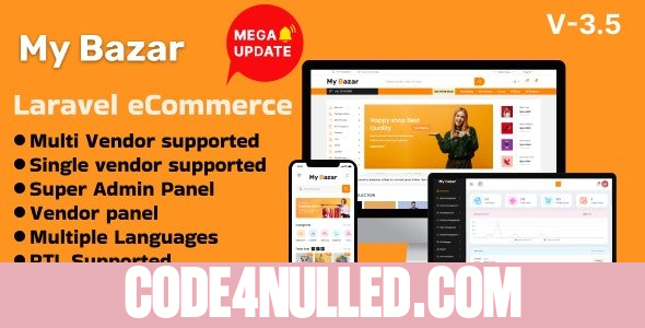 My Bazar v3.5 - Single & Multivendor Laravel eCommerce Platform