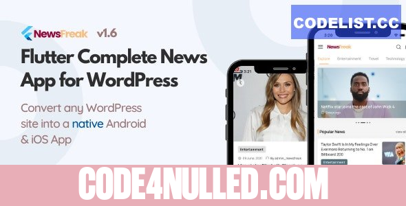 Newsfreak v1.7 - Flutter News App for WordPress