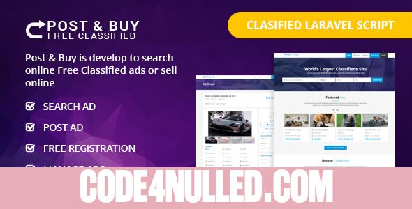Post and Buy v1.1 - Classified Ads Listings