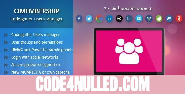 CIMembership v1.11.0 - CodeIgniter Users Manager