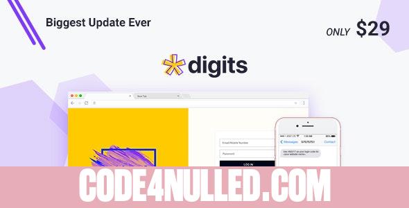 Digits v8.4.4 - WordPress Mobile Number Signup and Login