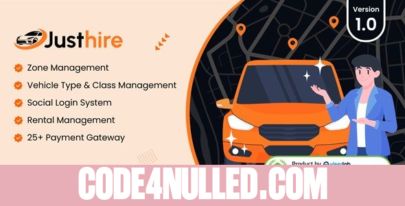 Justhire v1.0 - Vehicle Rental Platform - nulled