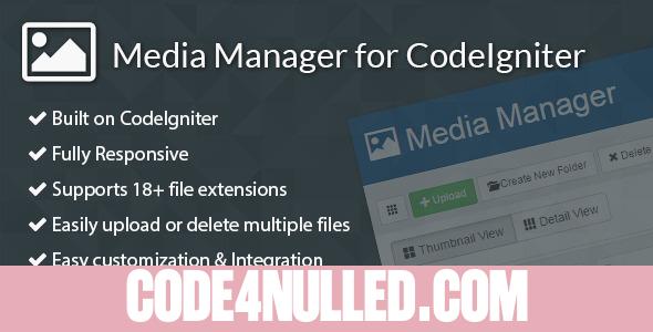 Media Manager for CodeIgniter