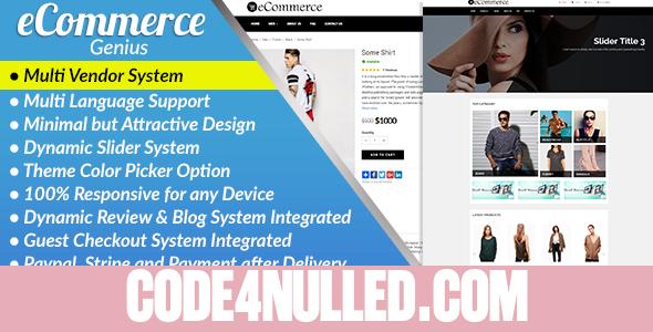 eCommerce Genius v1.1 - Complete Multi Vendor eCommerce Business Management System