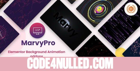 MarvyPro v1.6.0 - Background Animations for Elementor