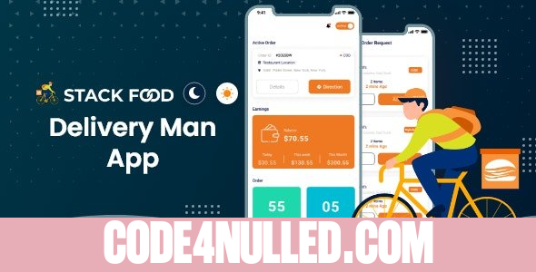 StackFood Multi Restaurant - Food Ordering Delivery Man App v7.2.1