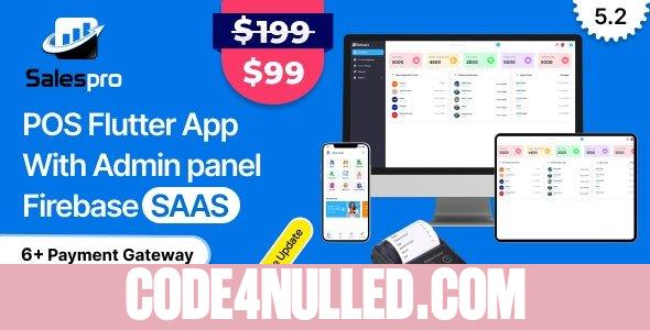 SalesPro Saas v5.2 - Flutter POS Inventory Full App+Admin panel With Firebase