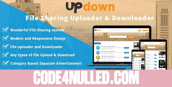 UpDown v1.3 - File Sharing Uploader / Youtube / Downloader & Blogging