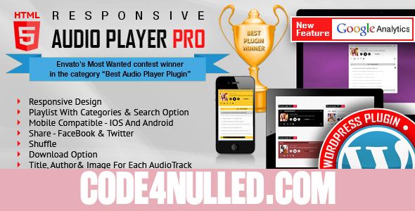 Responsive HTML5 Audio Player PRO v2.4.4