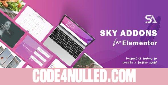 Sky Addons v1.5.4 - for Elementor Page Builder WordPress Plugin