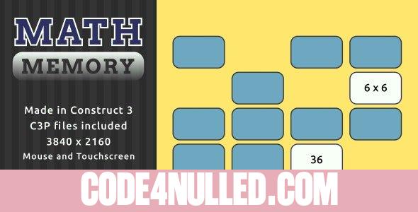 Math Memory - HTML5 Math game