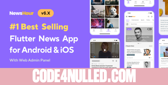 News Hour v6.0.2 - Flutter News App for Android & iOS with Admin Panel