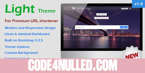 Light Theme for Premium URL Shortener