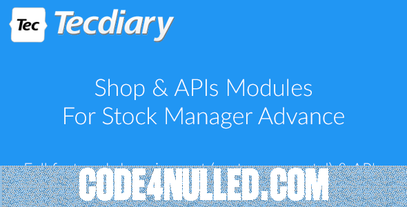 Shop (Shopping Cart) & APIs Modules for Stock Manager Advance