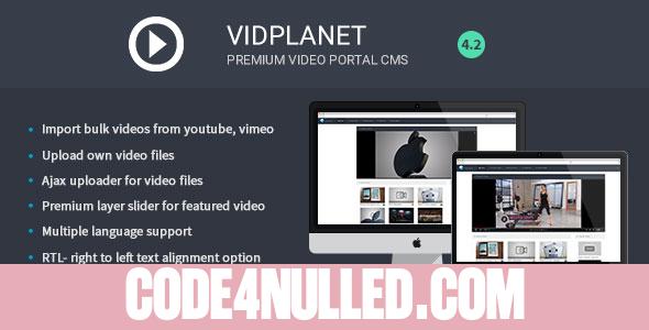 Vidplanet Premium Video Portal Cms