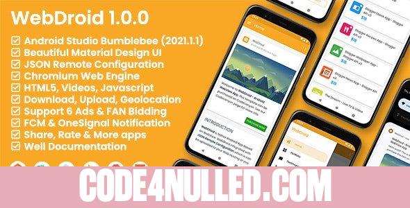 WebDroid v1.0.0 - Android WebView App