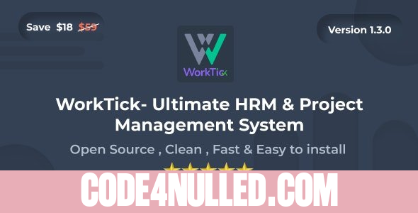 WorkTick v1.3 - HRM & Project Management