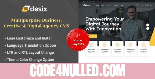 Desix v2.1 - Multipurpose Business, Creative & Digital Agency CMS