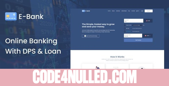 E-Bank v1.2 - Complete Online Banking System With DPS & Loan