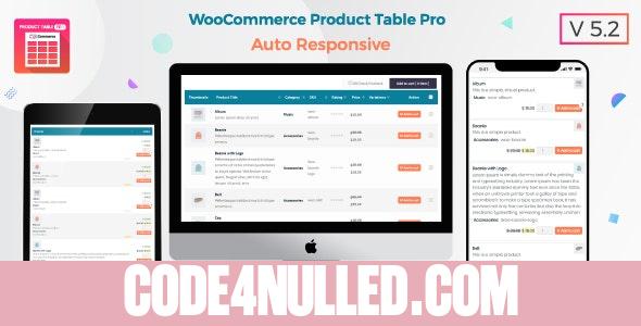 Woo Product Table Pro v5.5 - WooCommerce Product Table view solution