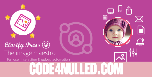 Closify Press v1.9.2.9 - Wordpress frontend photo upload + Live gallery builder