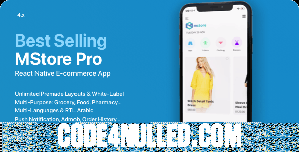 MStore Pro v5.1.0 - Complete React Native template for e-commerce