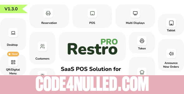 RestroPRO SaaS v1.3.0 - POS software for Restaurant, Cafe, Hotel, Food Truck