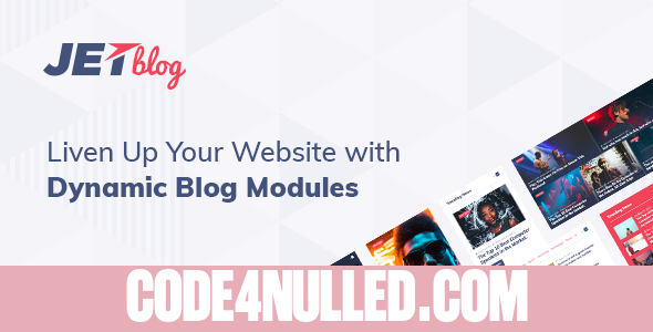 JetBlog v2.3.7.1 - Blogging Package for Elementor Page Builder