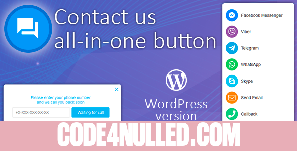 Contact us all-in-one button with callback v1.3.3