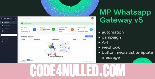 Whatsapp Gateway v7.5.0 - Multi Device - nulled