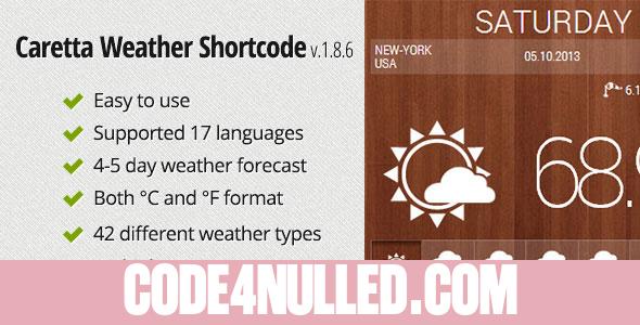Caretta Weather Shortcode v1.8.6